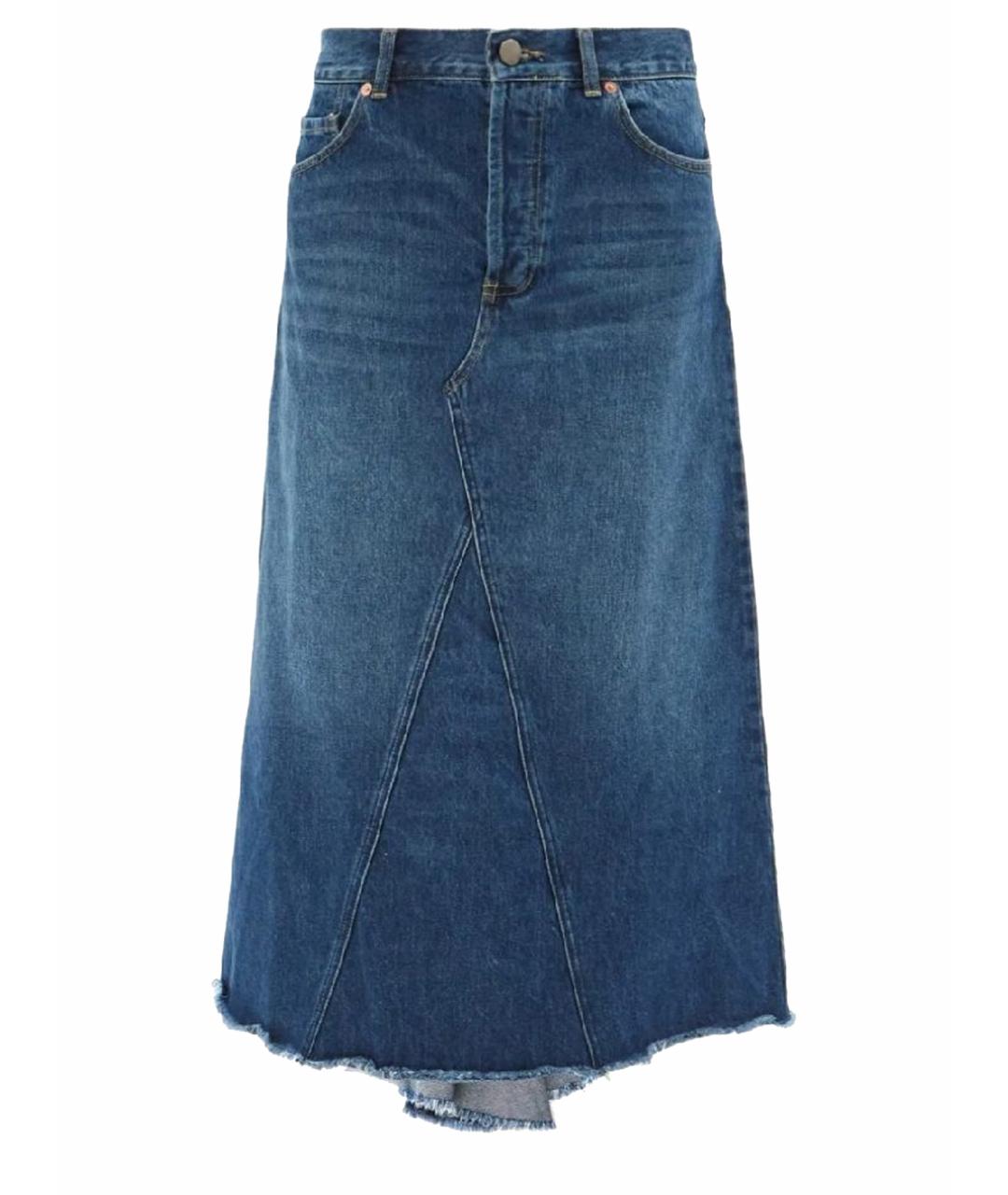 RAEY Синяя деним юбка макси, фото 1