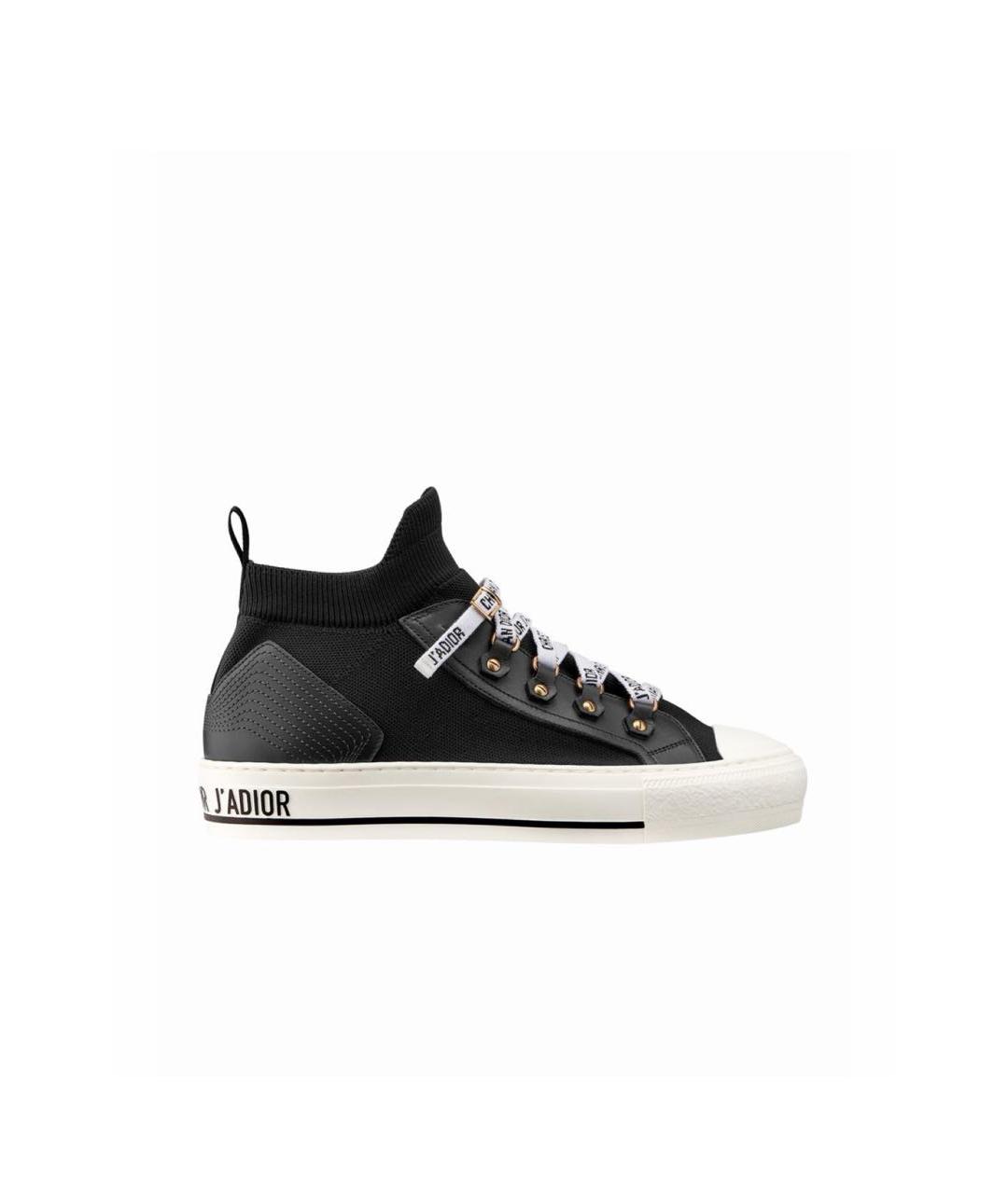 CHRISTIAN DIOR Черные текстильные кеды, фото 9
