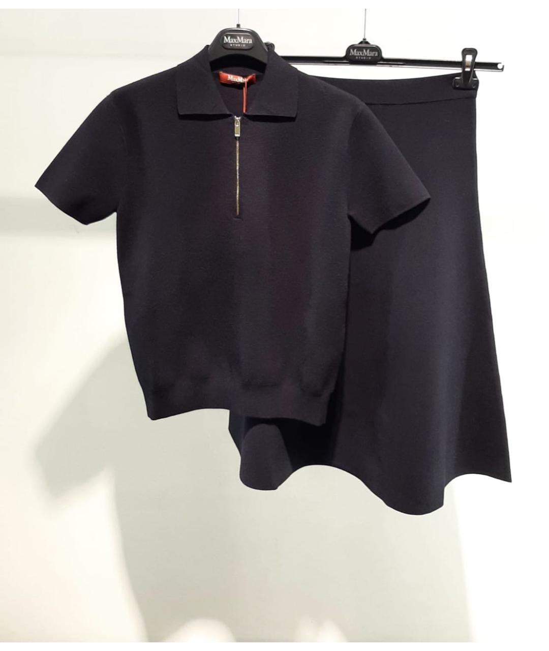 MAX MARA STUDIO Синий костюм с юбками, фото 3