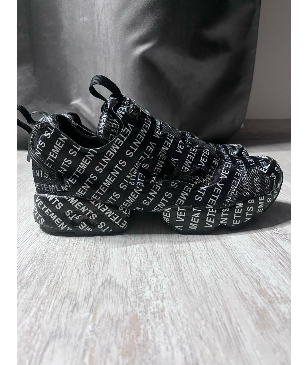 VETEMENTS Черные низкие кроссовки / кеды, фото 5