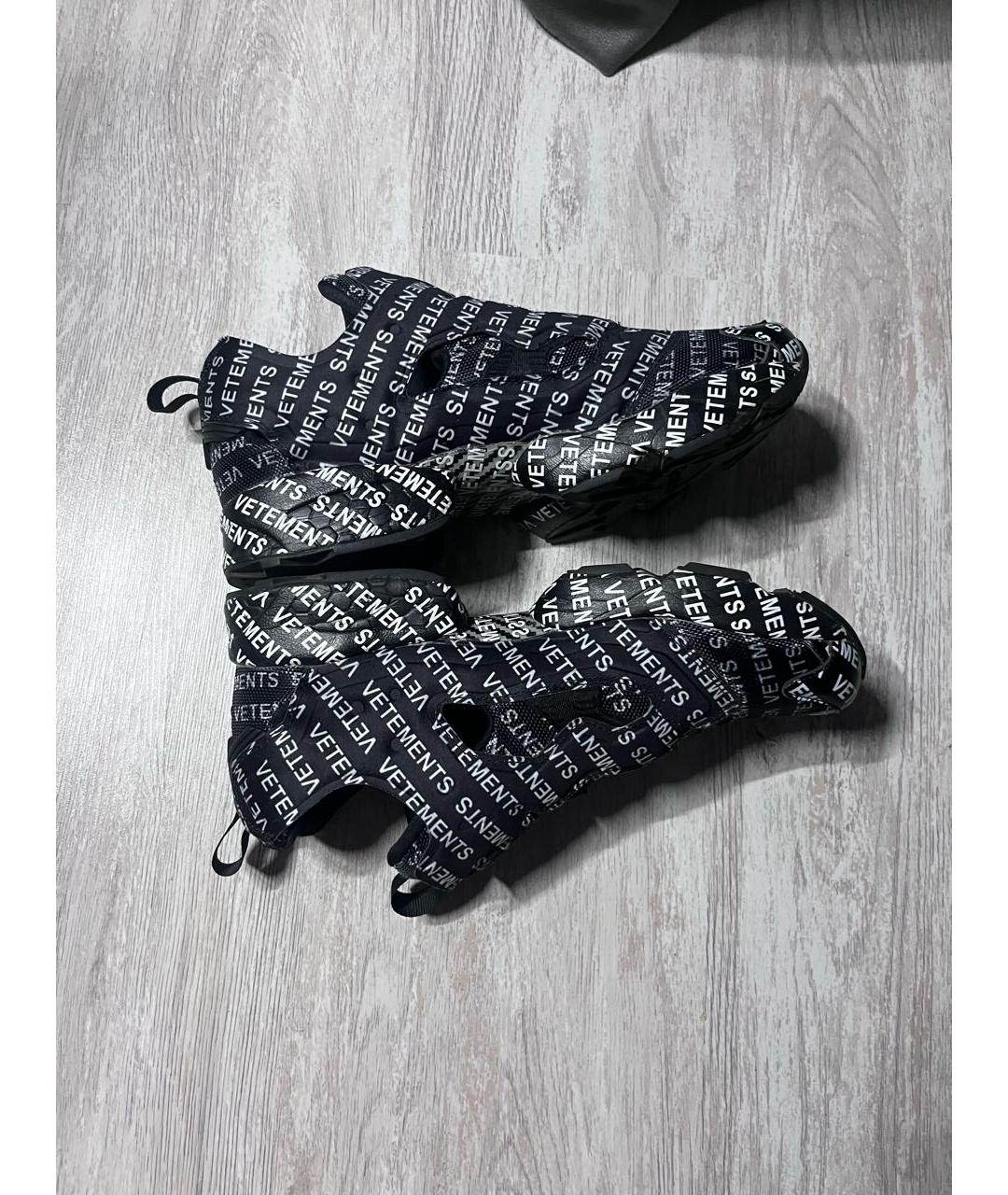 VETEMENTS Черные низкие кроссовки / кеды, фото 3