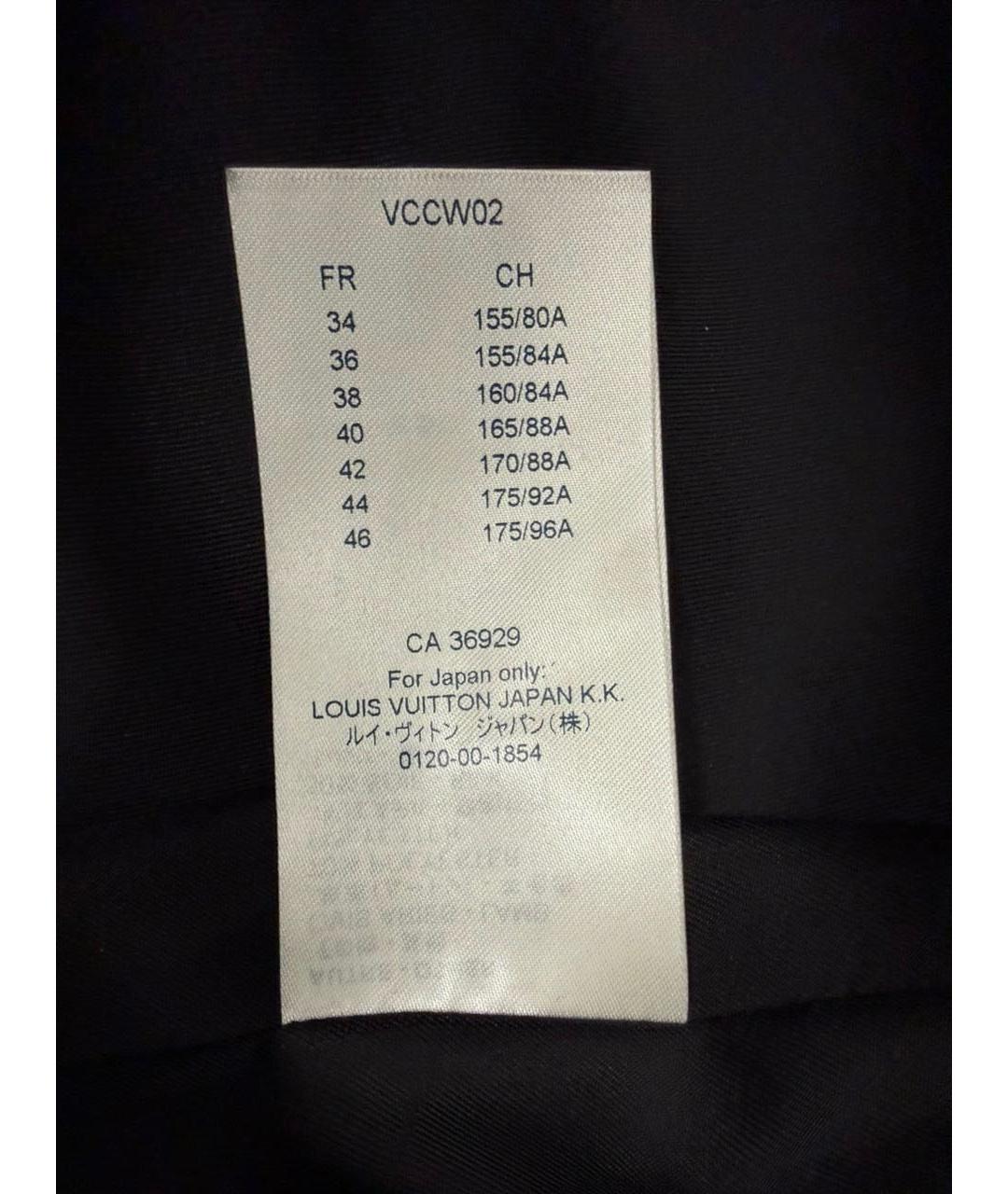 LOUIS VUITTON Черная меховая шуба, фото 6