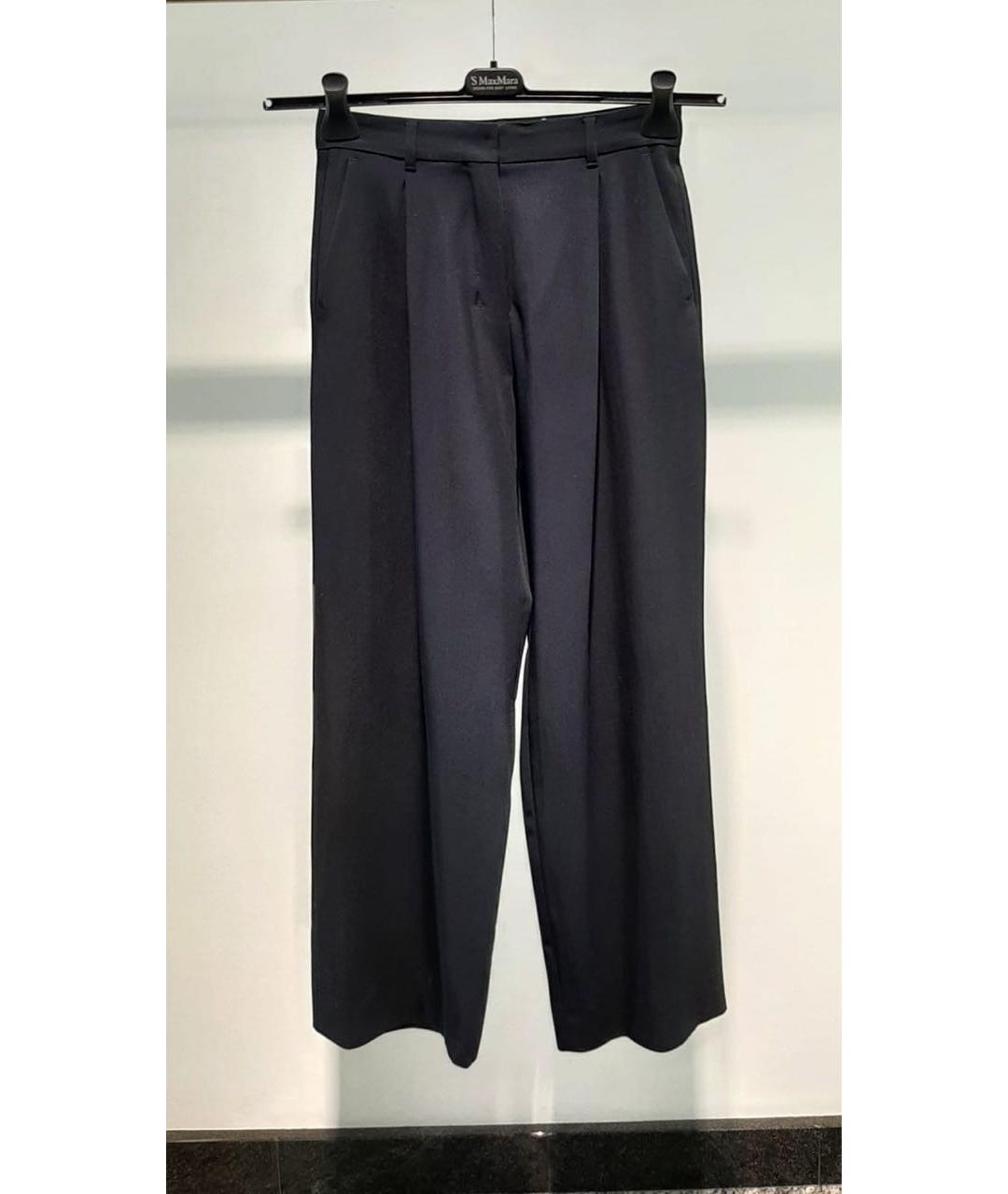 'S MAX MARA Черные брюки широкие, фото 3