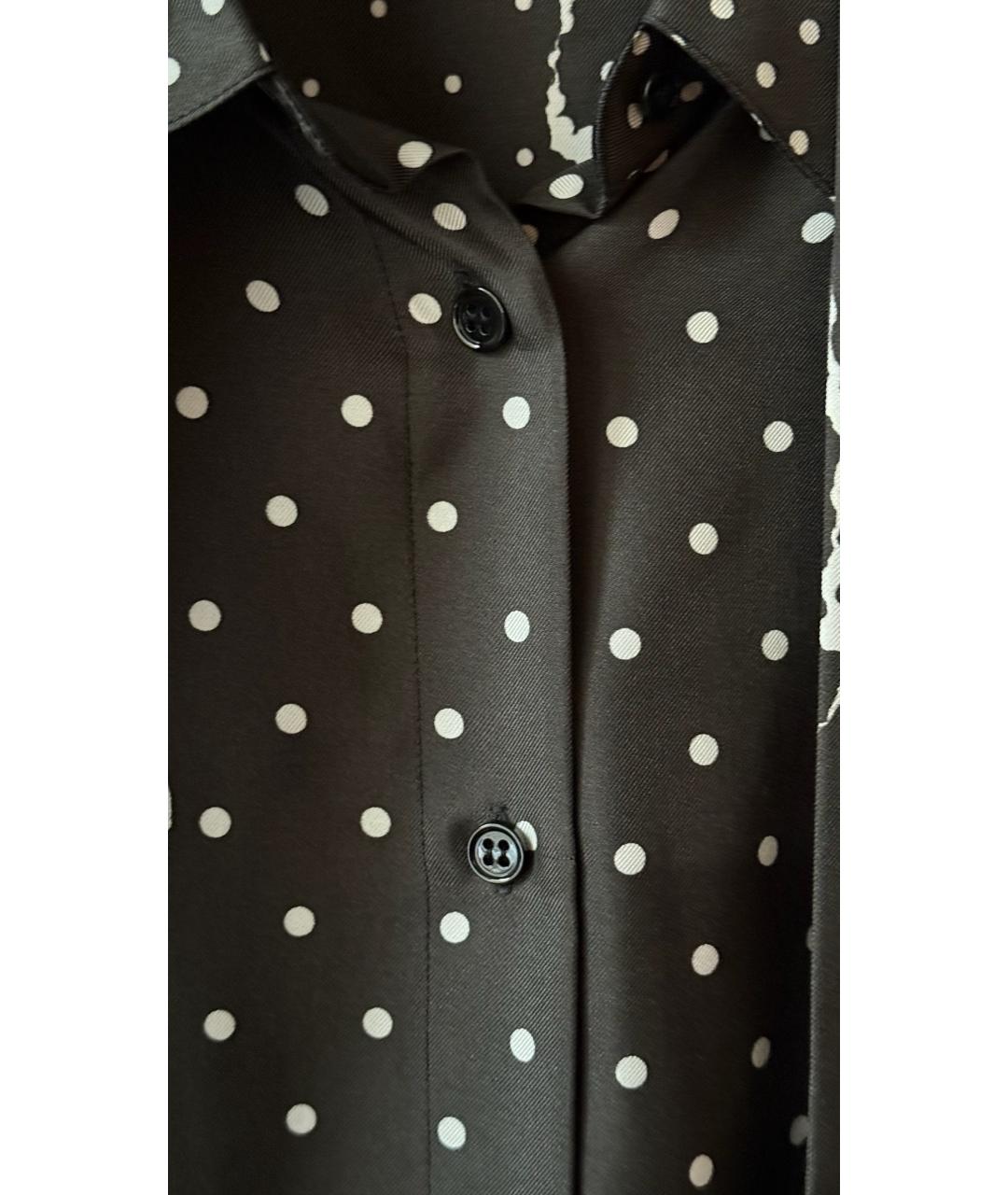 HAIDER ACKERMANN Черная шелковая блузы, фото 4