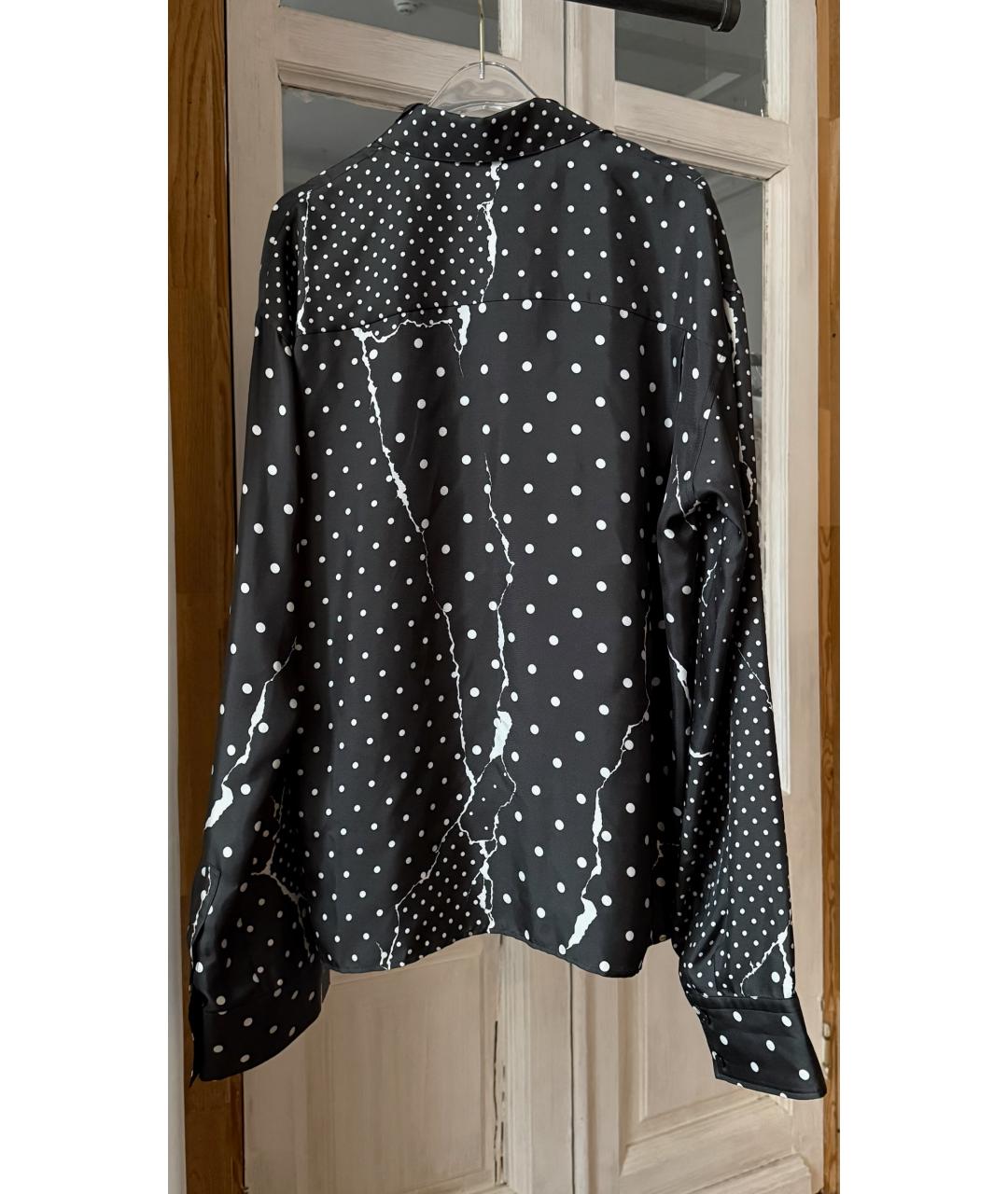 HAIDER ACKERMANN Черная шелковая блузы, фото 2