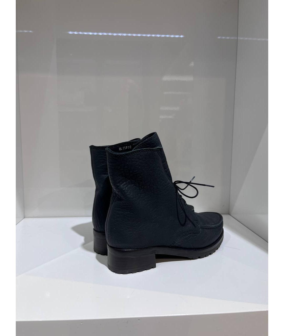 STUART WEITZMAN Черные кожаные ботинки, фото 3