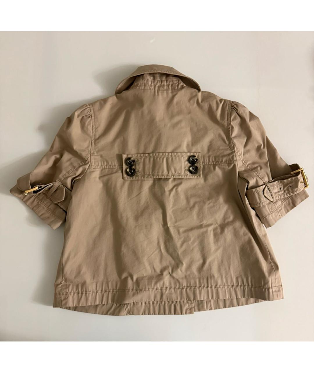 JUICY COUTURE Бежевый хлопковый тренч/плащ, фото 2