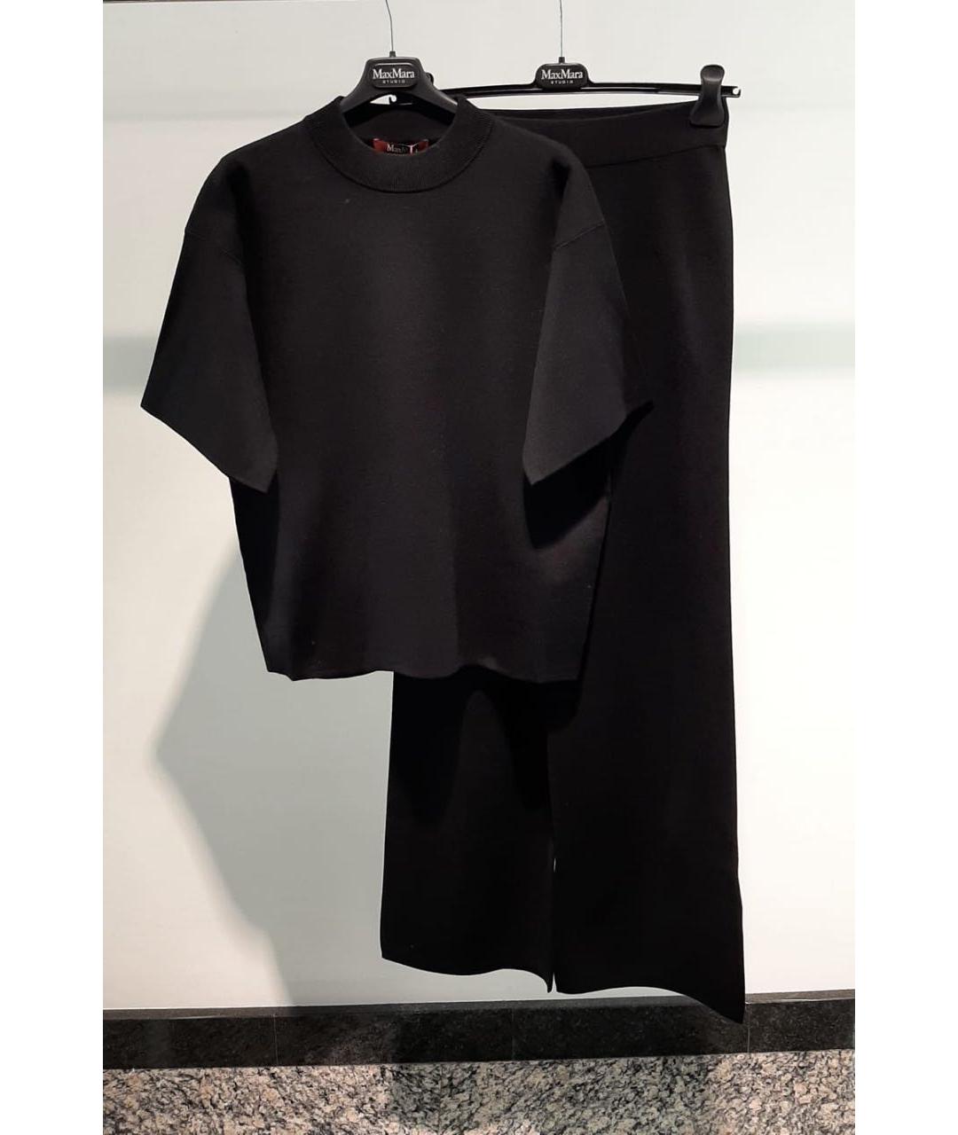 MAX MARA STUDIO Черный костюм с брюками, фото 3