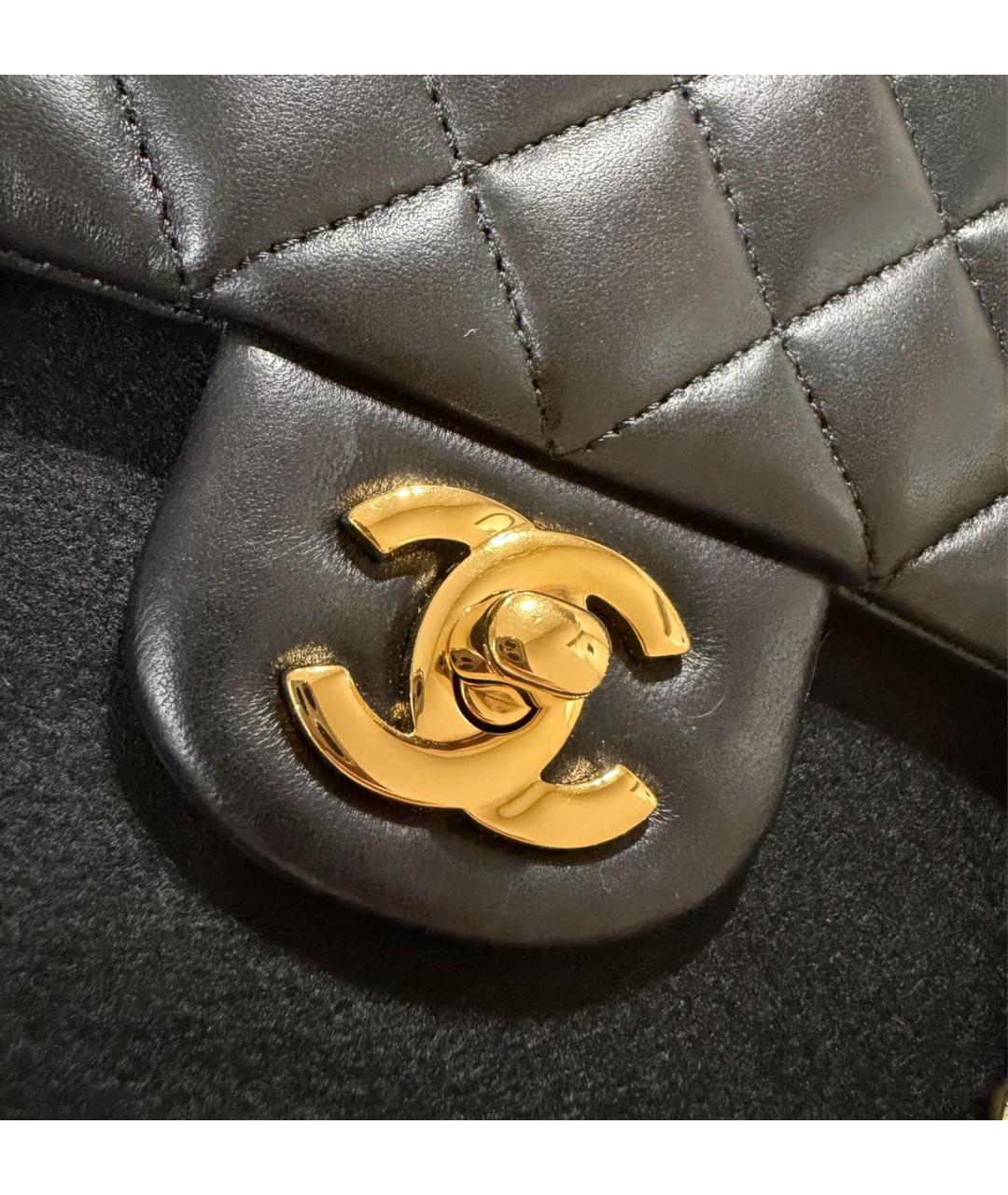 CHANEL Черная кожаная сумка через плечо, фото 5