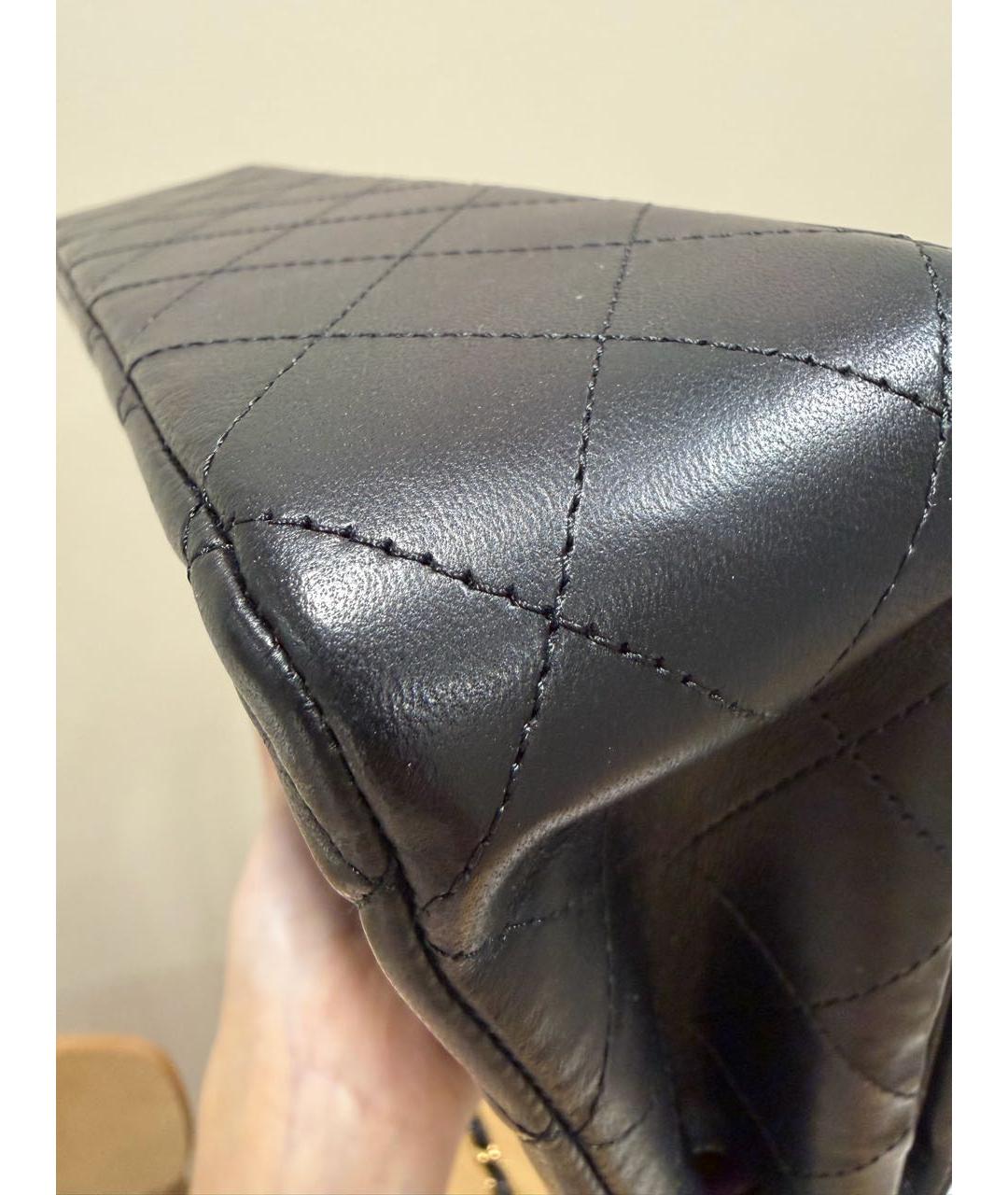 CHANEL Черная кожаная сумка через плечо, фото 7