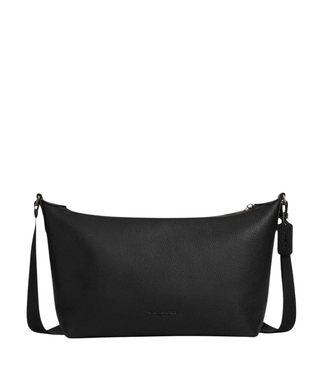 COACH Черная кожаная сумка на плечо, фото 1