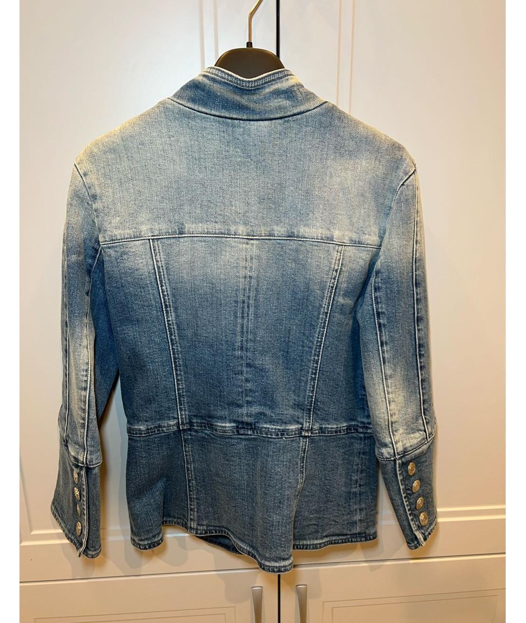 PIERRE BALMAIN Голубой деним жакет/пиджак, фото 3