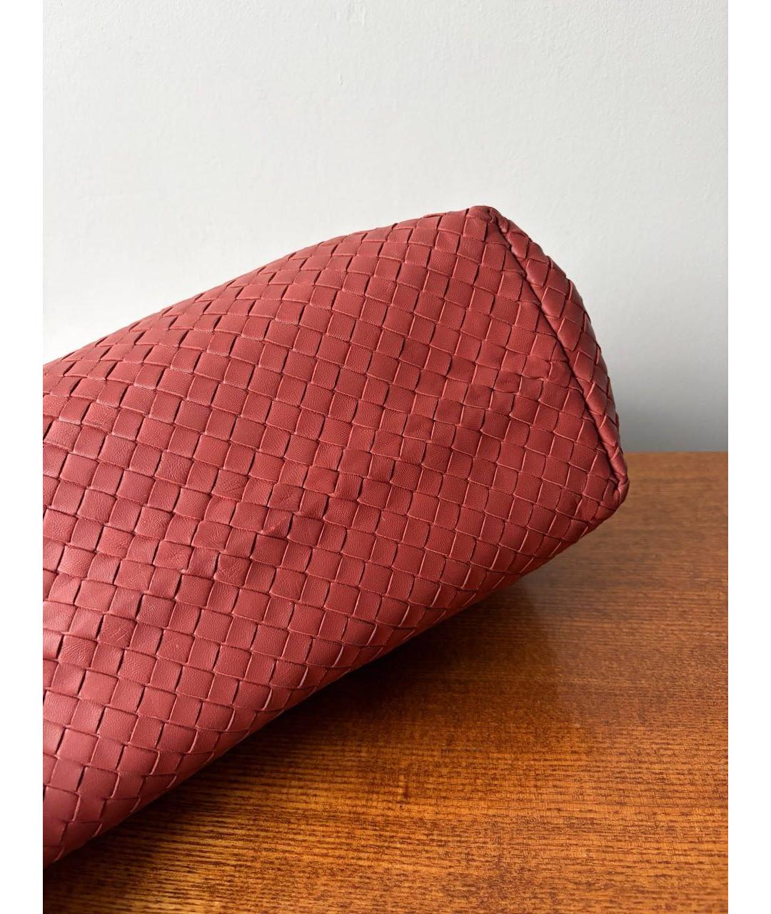 BOTTEGA VENETA Оранжевая кожаная сумка через плечо, фото 7