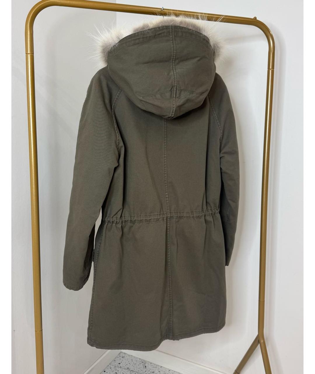 ARMY YVES SALOMON Хаки меховая парка, фото 2