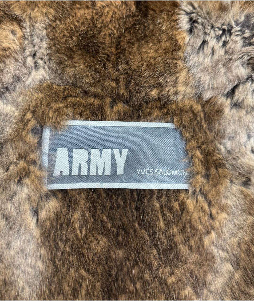 ARMY YVES SALOMON Хаки меховая парка, фото 6