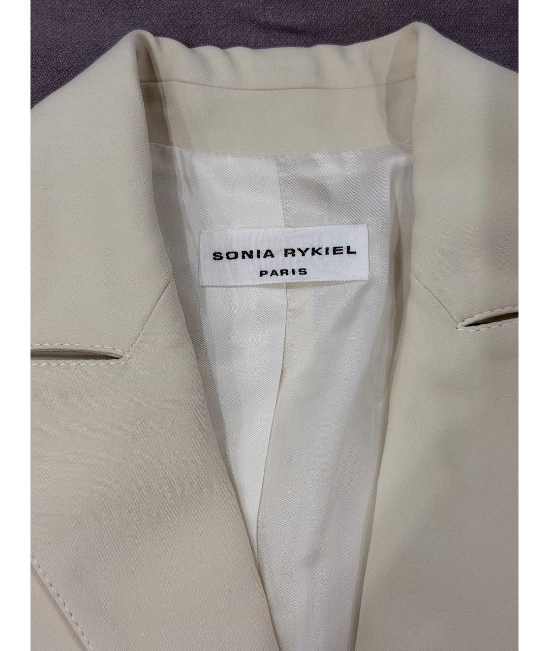 SONIA RYKIEL Белый вискозный костюм с брюками, фото 3