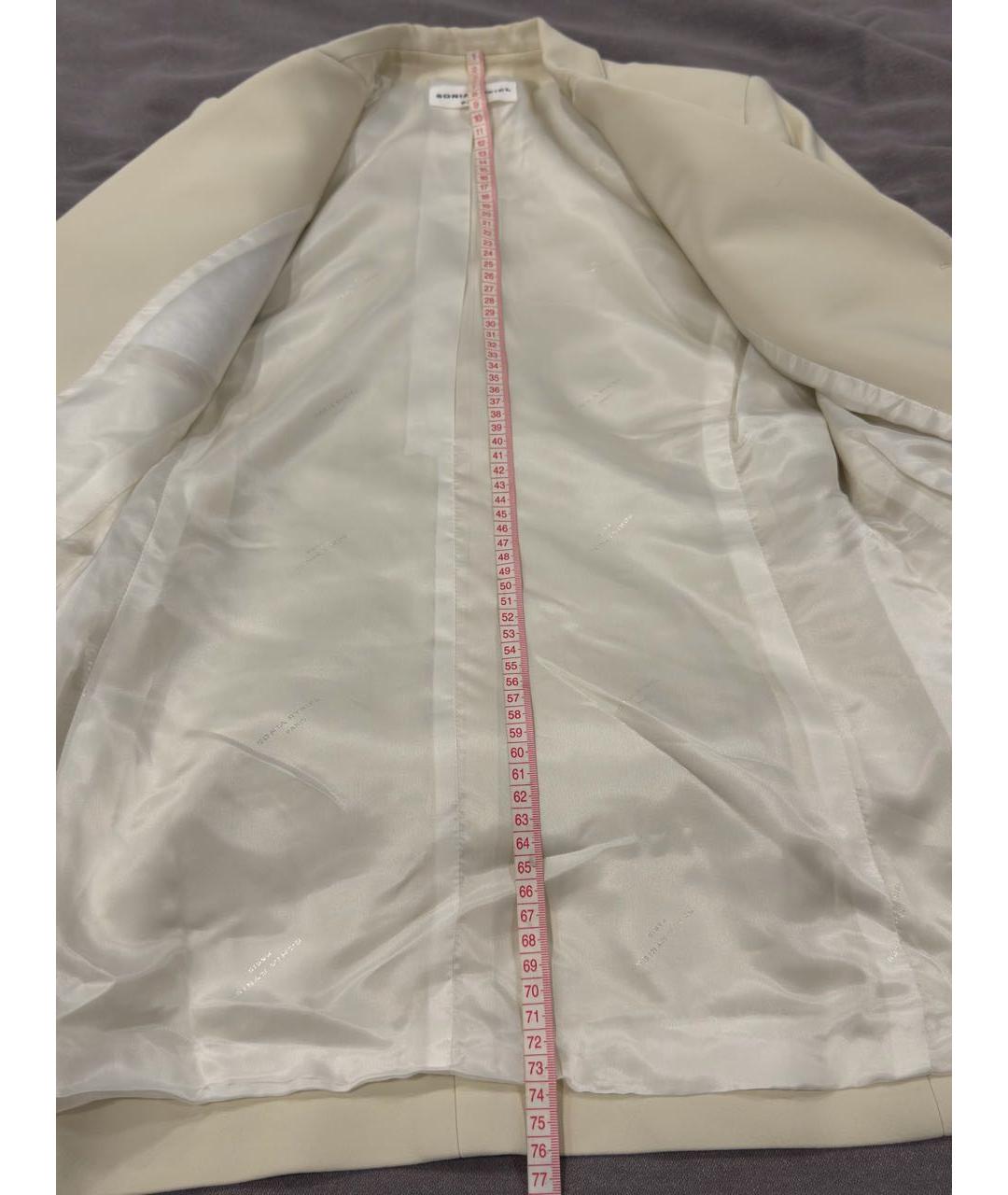 SONIA RYKIEL Белый вискозный костюм с брюками, фото 7