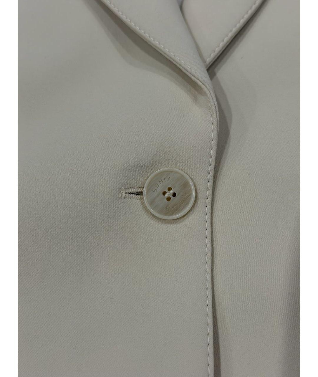 SONIA RYKIEL Белый вискозный костюм с брюками, фото 4