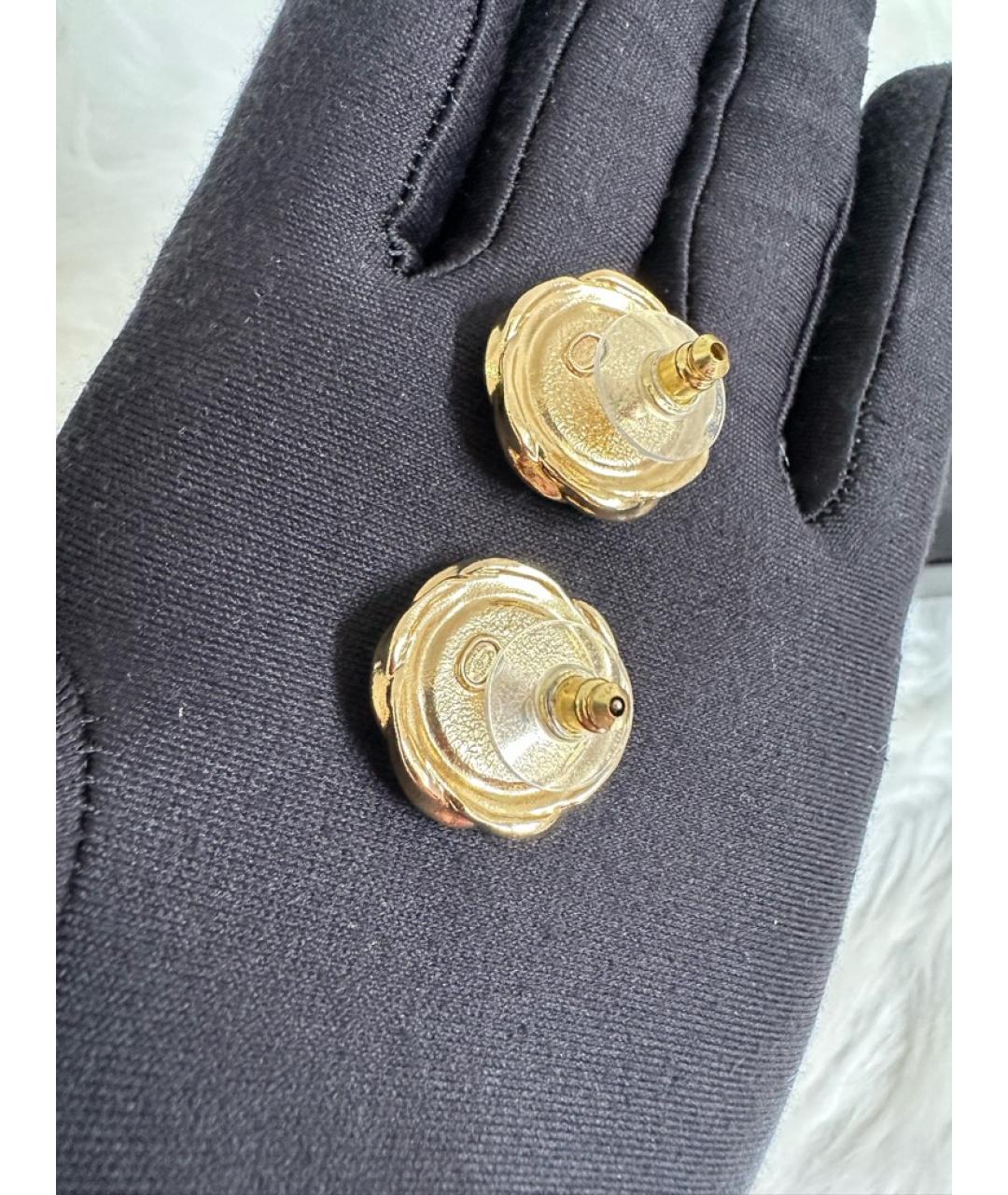 CHANEL Черные металлические серьги, фото 4