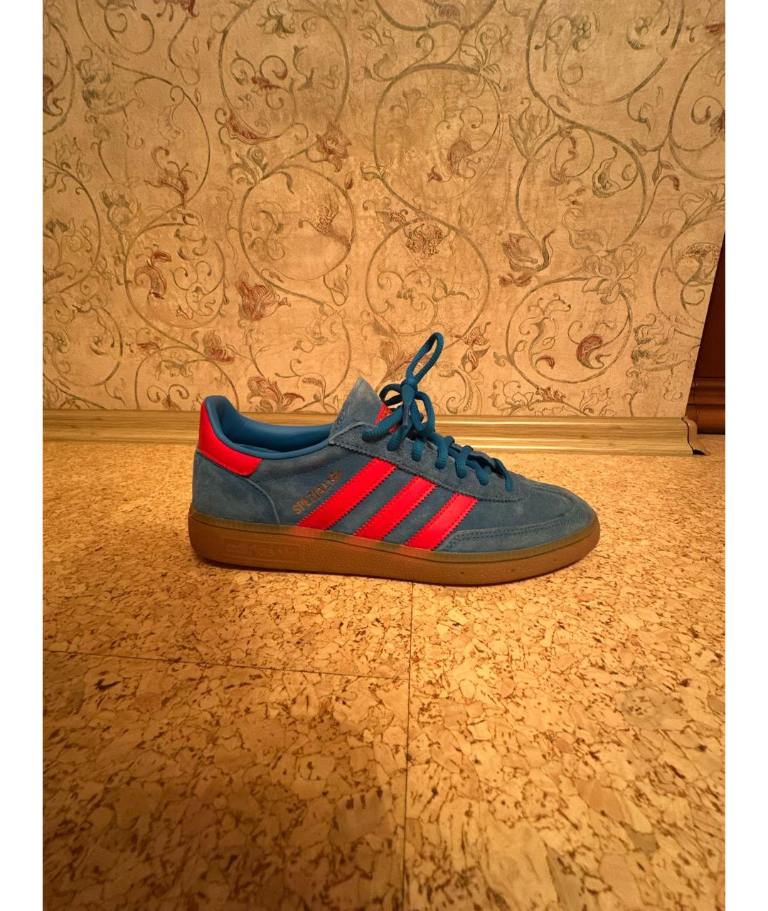 ADIDAS Бирюзовые замшевые низкие кроссовки / кеды, фото 6