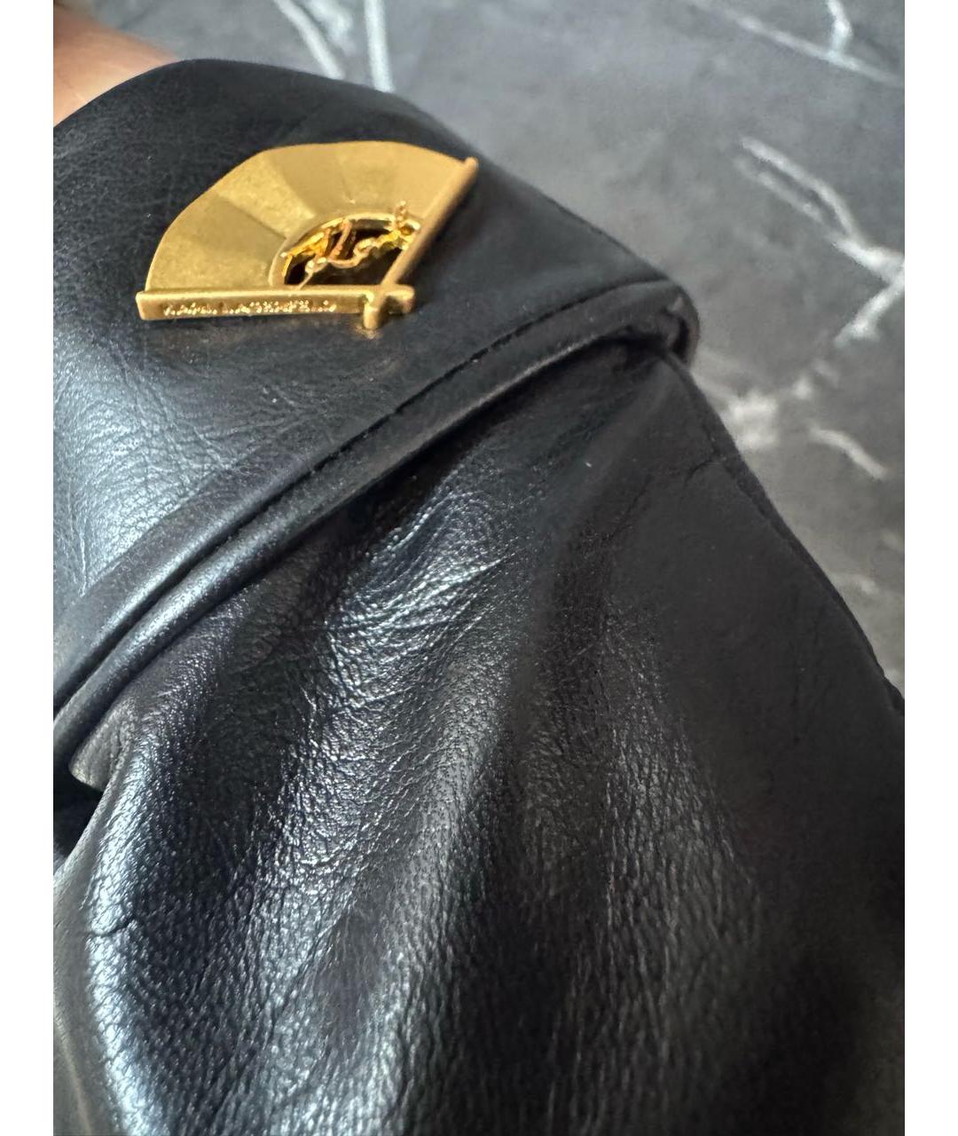 KARL LAGERFELD Черные кожаные перчатки, фото 5