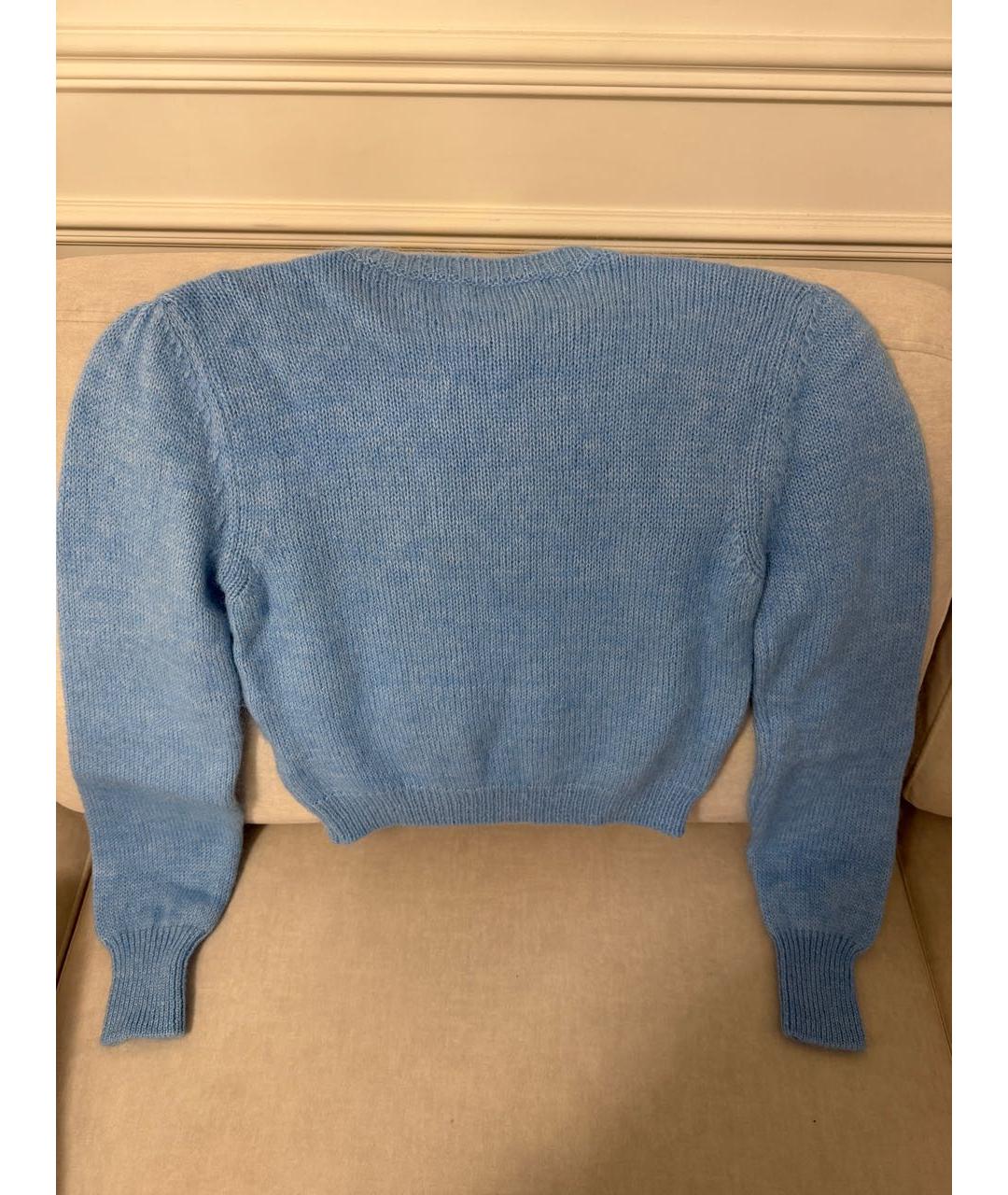 ALESSANDRA RICH Голубой шерстяной джемпер / свитер, фото 4