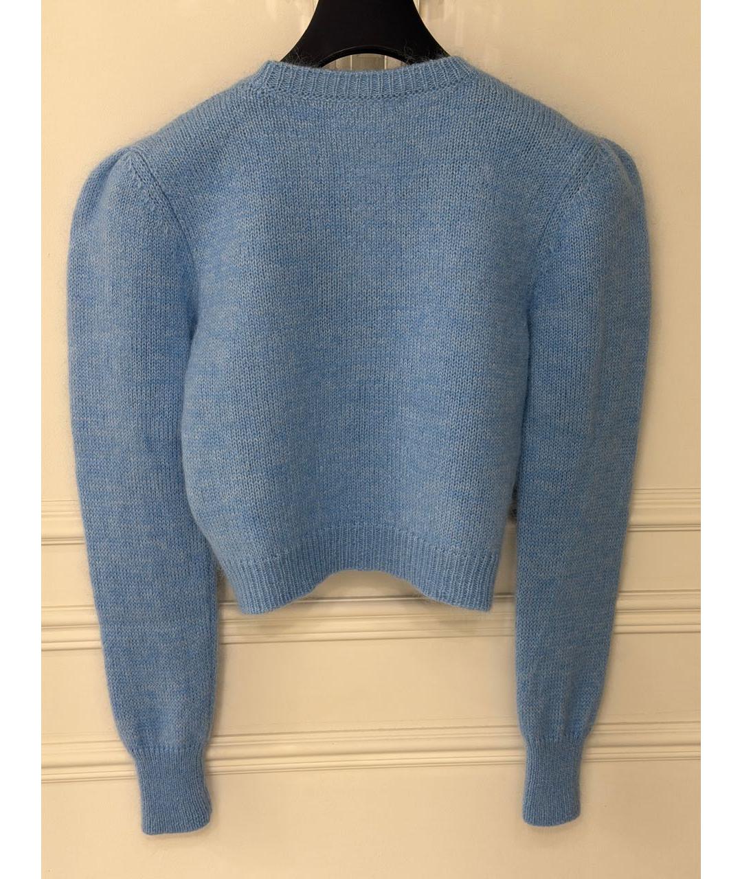 ALESSANDRA RICH Голубой шерстяной джемпер / свитер, фото 3