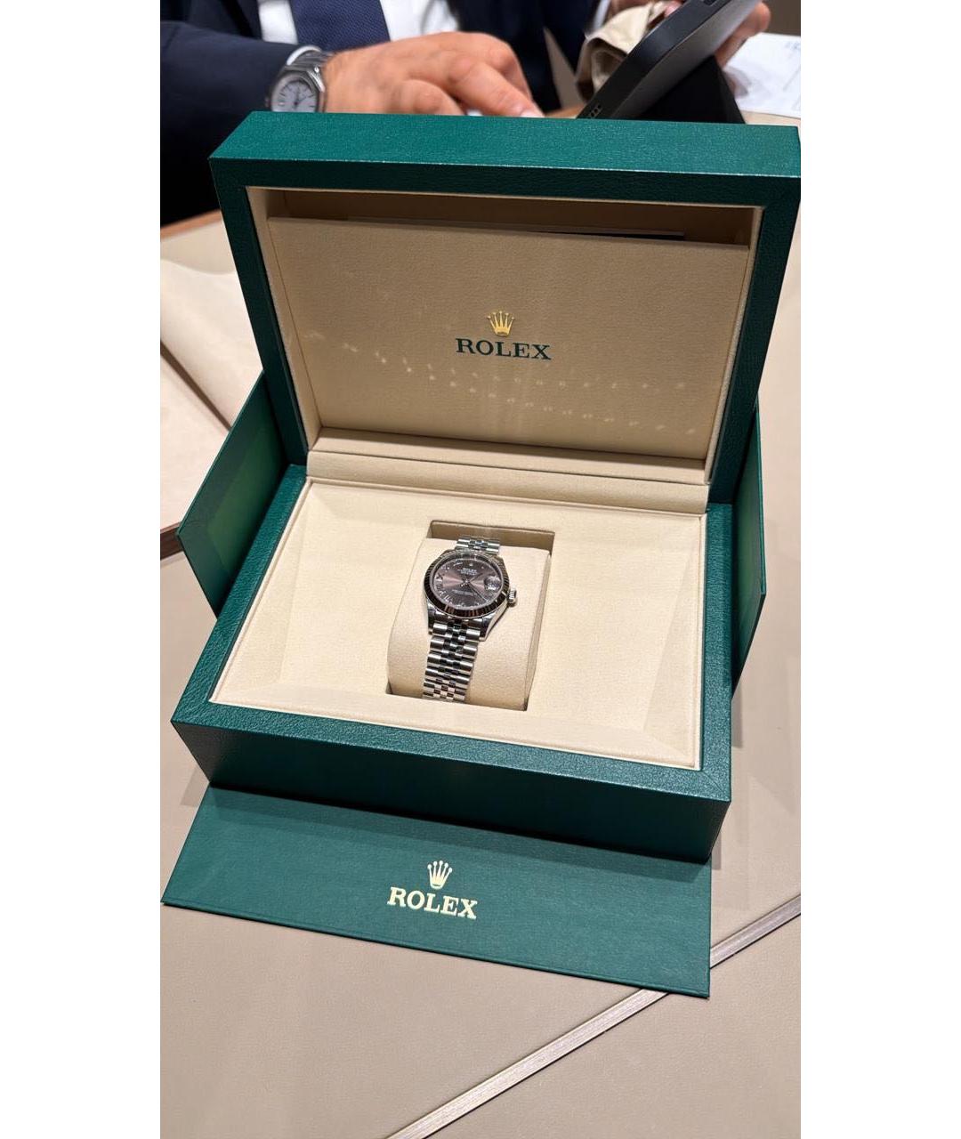 ROLEX Серебряные часы из белого золота, фото 3