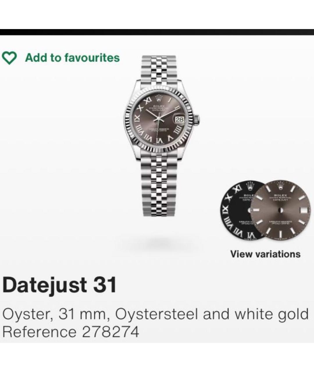 ROLEX Серебряные часы из белого золота, фото 2