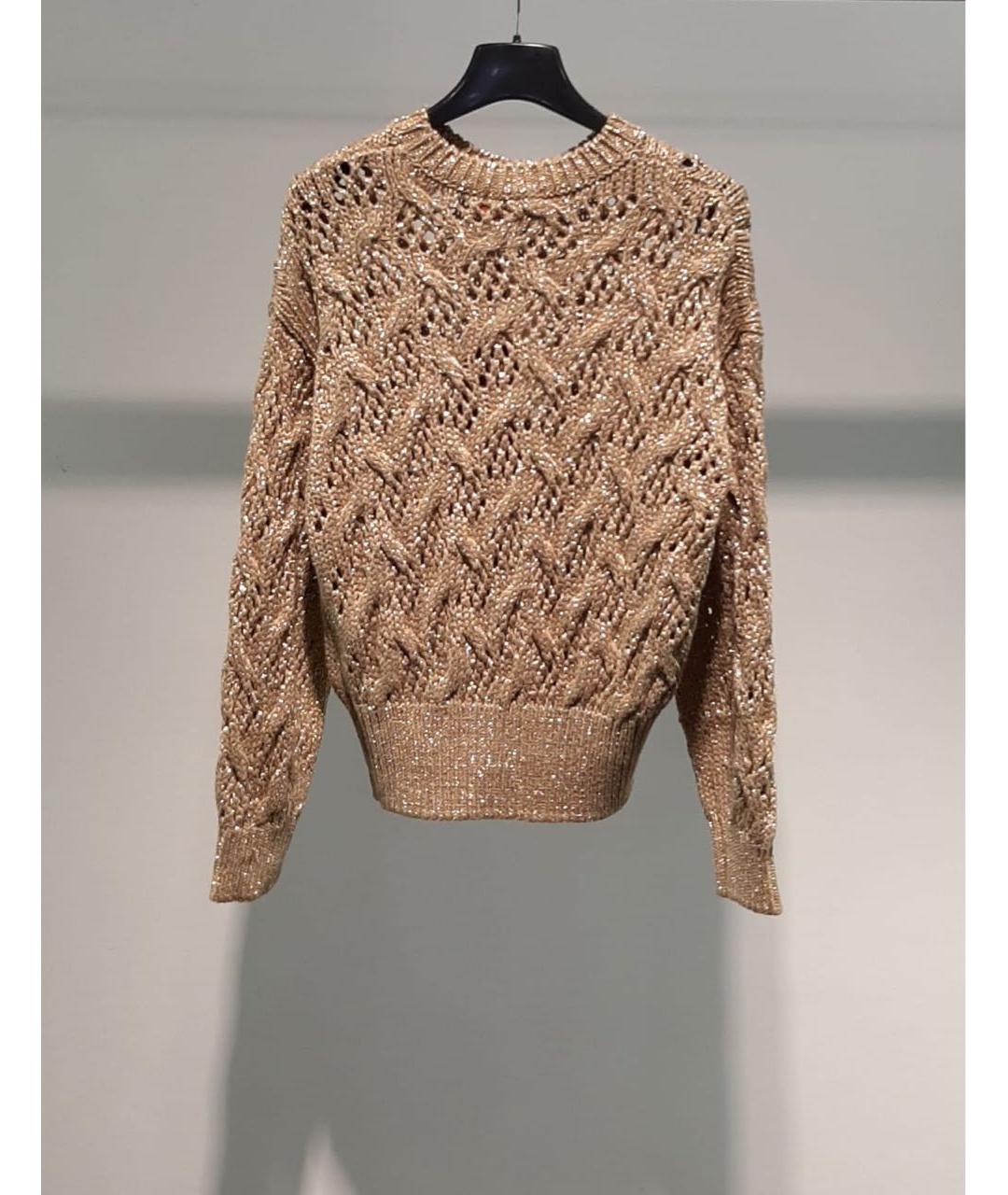 MAX MARA STUDIO Золотой джемпер / свитер, фото 2