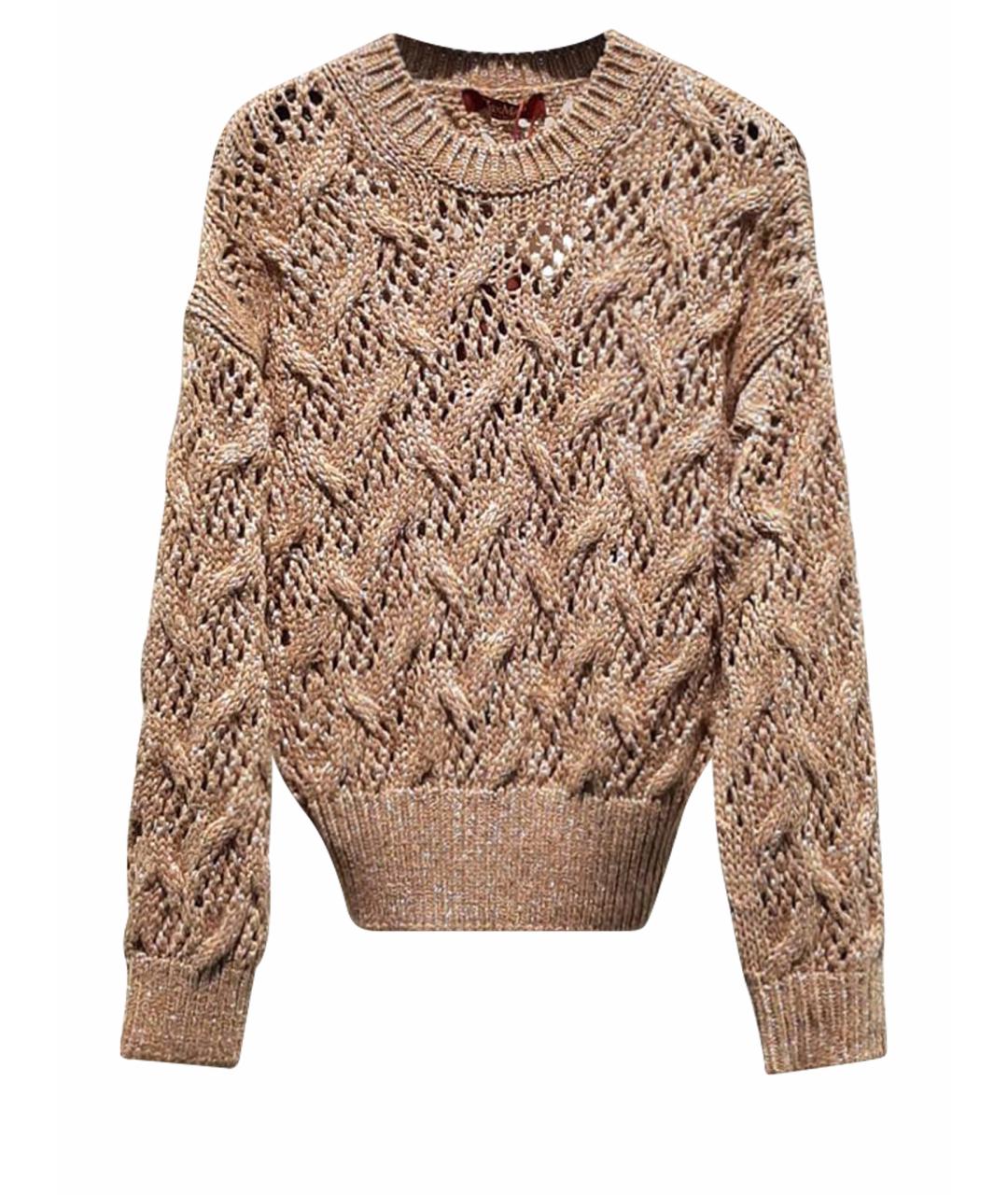 MAX MARA STUDIO Золотой джемпер / свитер, фото 1