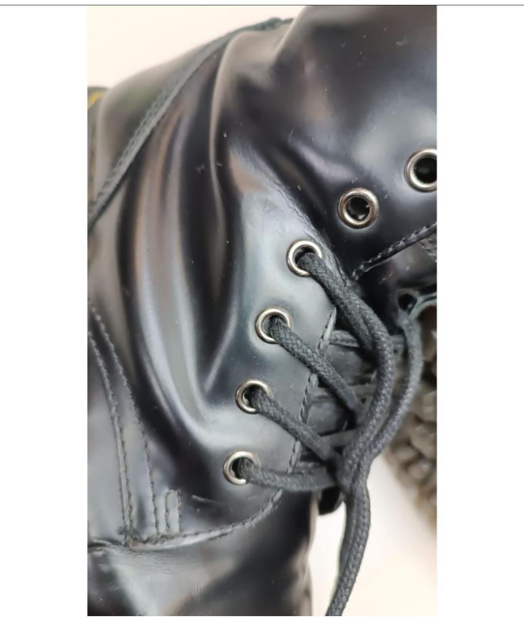 DR. MARTENS Черные кожаные ботинки, фото 7