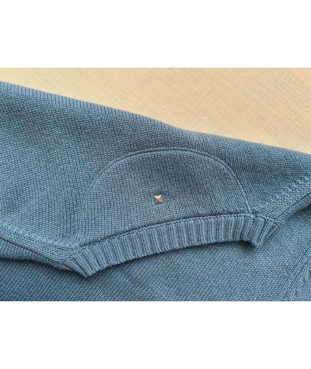 VALENTINO Голубой кашемировый джемпер / свитер, фото 2