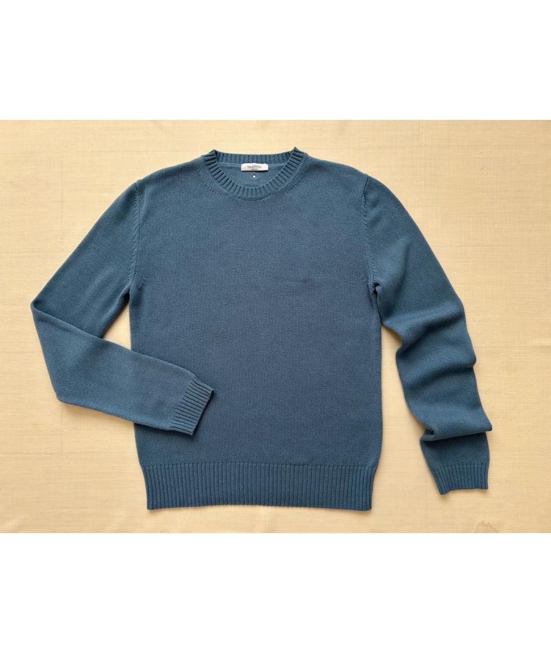 VALENTINO Голубой кашемировый джемпер / свитер, фото 7