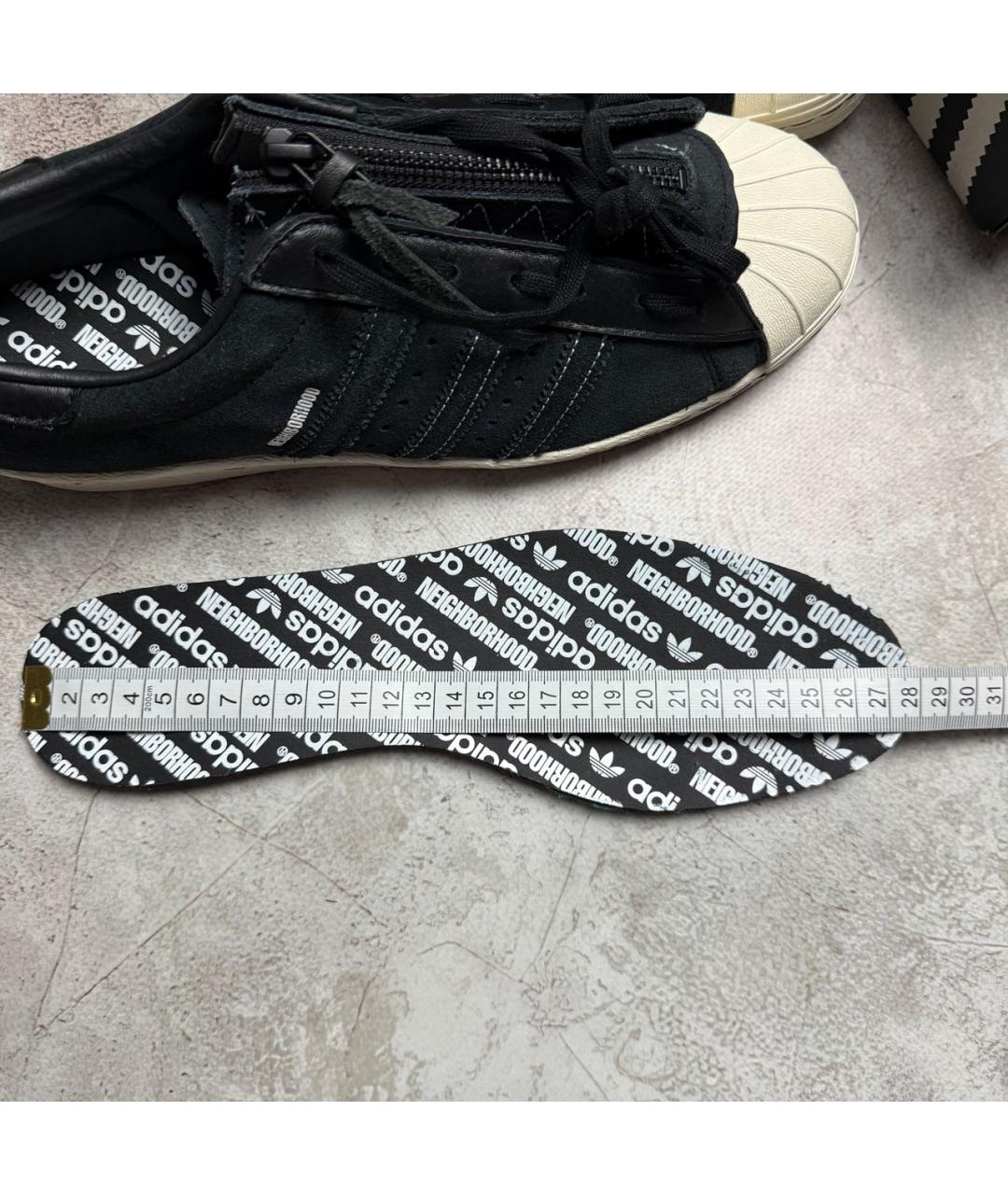 NEIGHBORHOOD Черные текстильные низкие кроссовки / кеды, фото 8