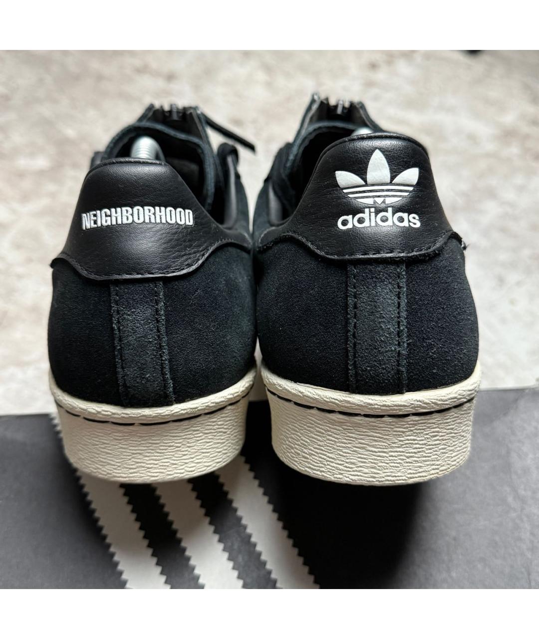 NEIGHBORHOOD Черные текстильные низкие кроссовки / кеды, фото 5