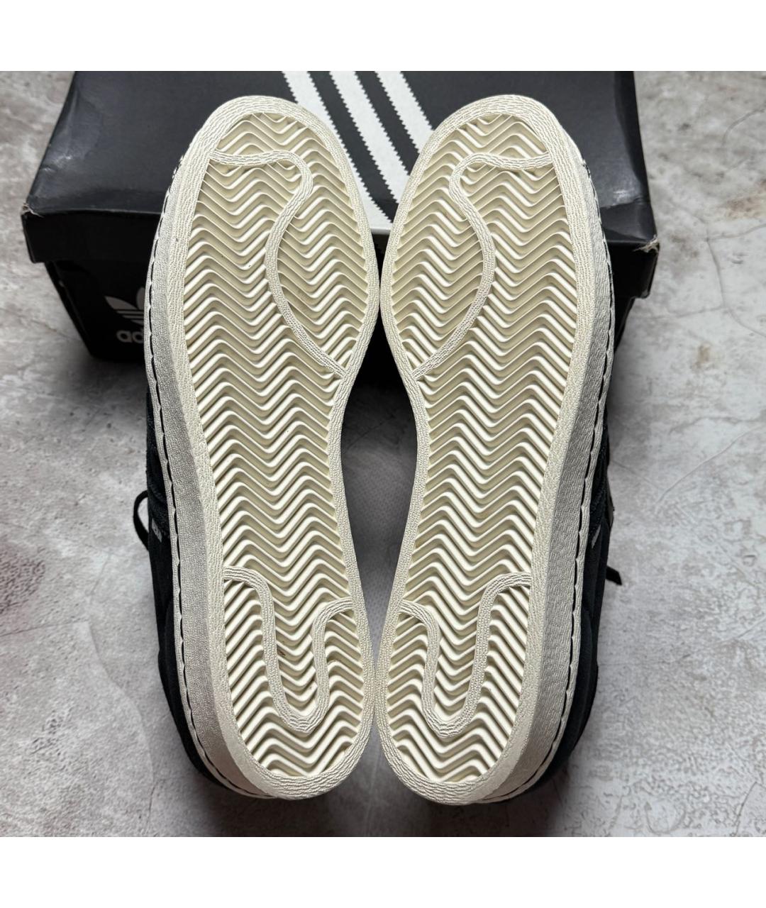 NEIGHBORHOOD Черные текстильные низкие кроссовки / кеды, фото 6