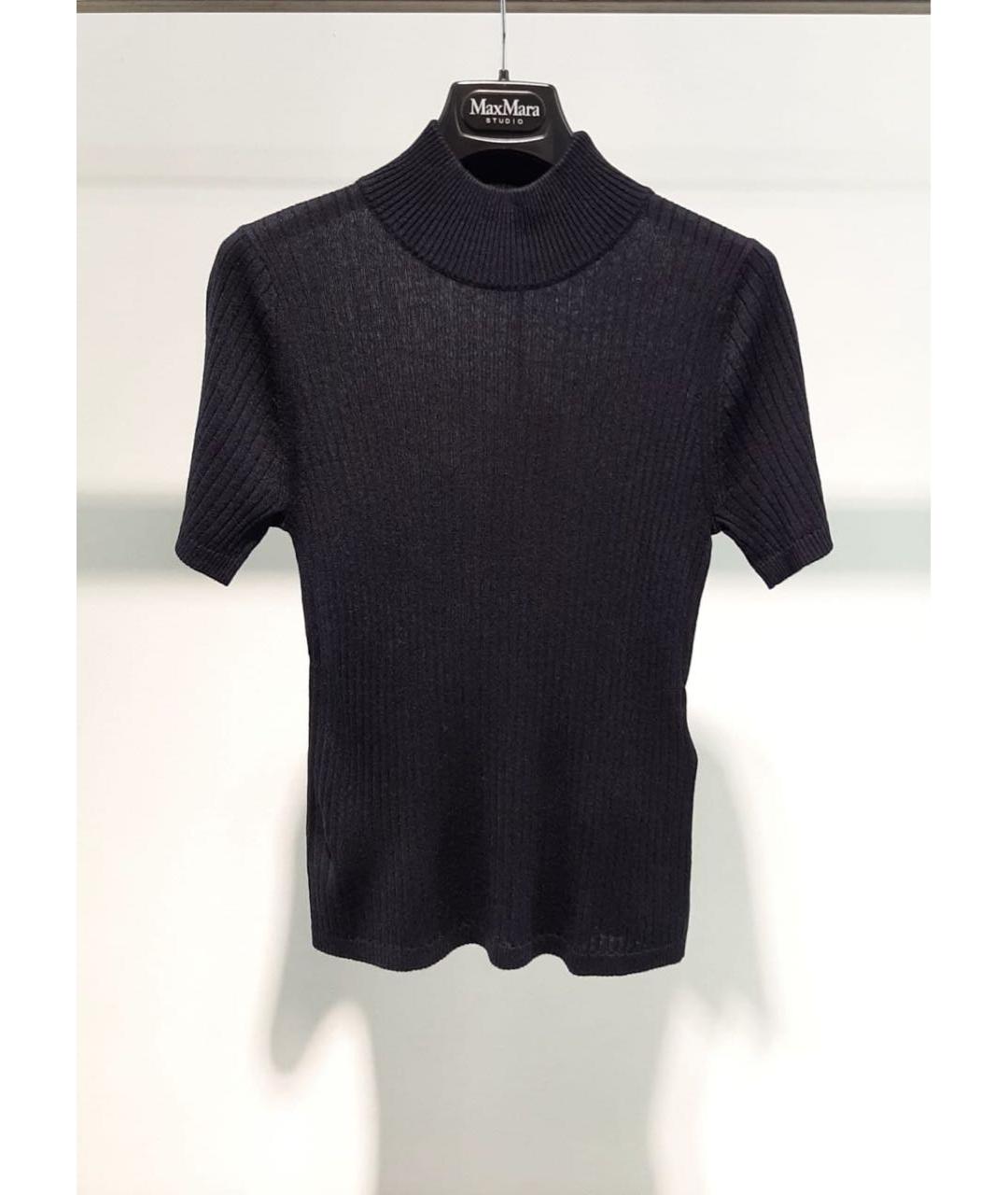 MAX MARA STUDIO Темно-синий джемпер / свитер, фото 3