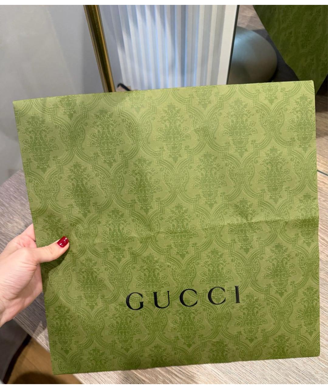 GUCCI Белый шерстяной платок, фото 8