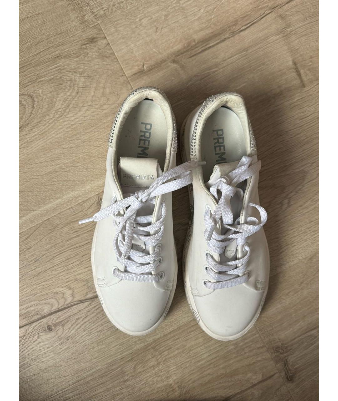 PREMIATA Белые кожаные кроссовки, фото 3