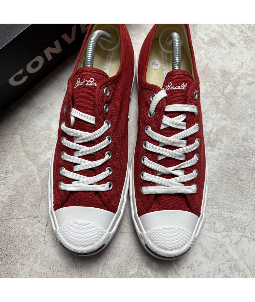 CONVERSE Красные текстильные низкие кроссовки / кеды, фото 3