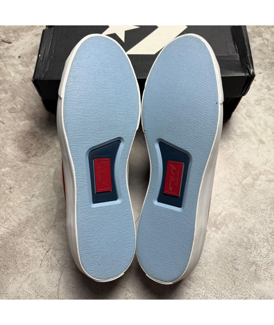 CONVERSE Красные текстильные низкие кроссовки / кеды, фото 6