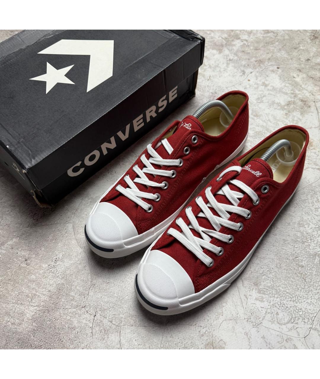 CONVERSE Красные текстильные низкие кроссовки / кеды, фото 2