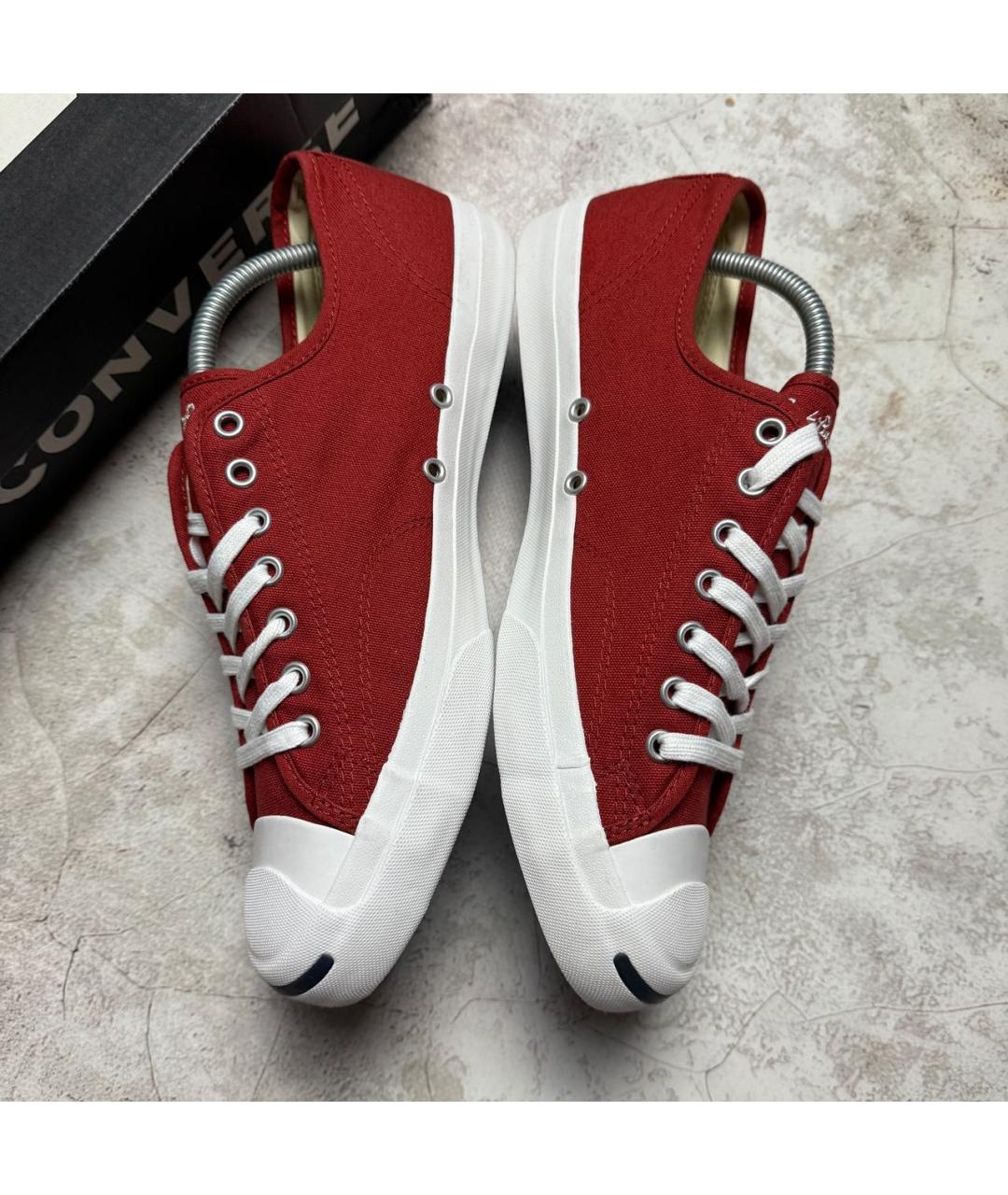 CONVERSE Красные текстильные низкие кроссовки / кеды, фото 4