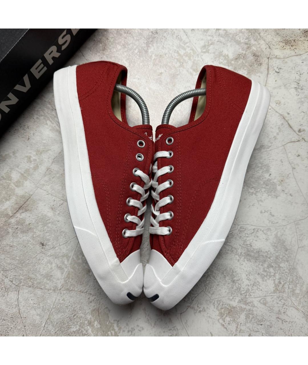 CONVERSE Красные текстильные низкие кроссовки / кеды, фото 5