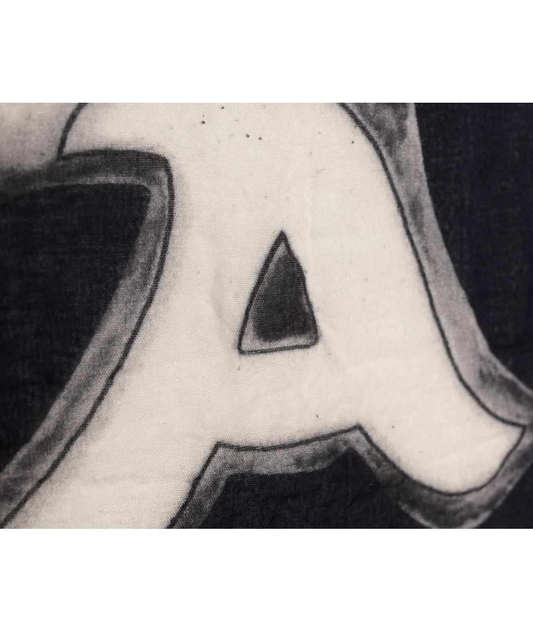 ARMANI JEANS Синий кашемировый шарф, фото 2