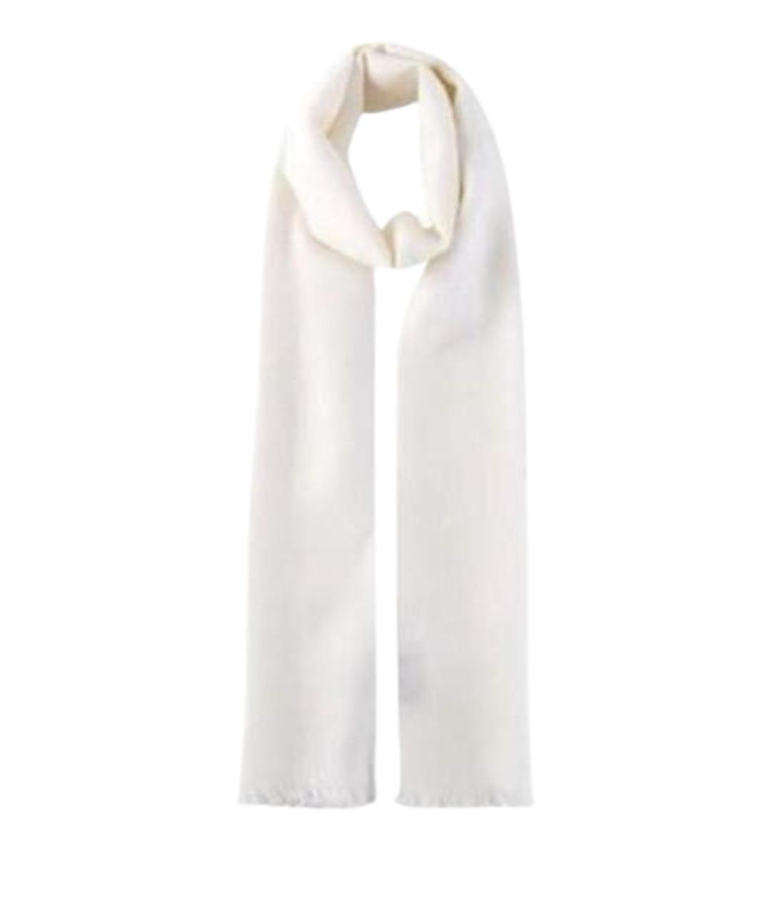 GUCCI Белый шерстяной шарф, фото 1