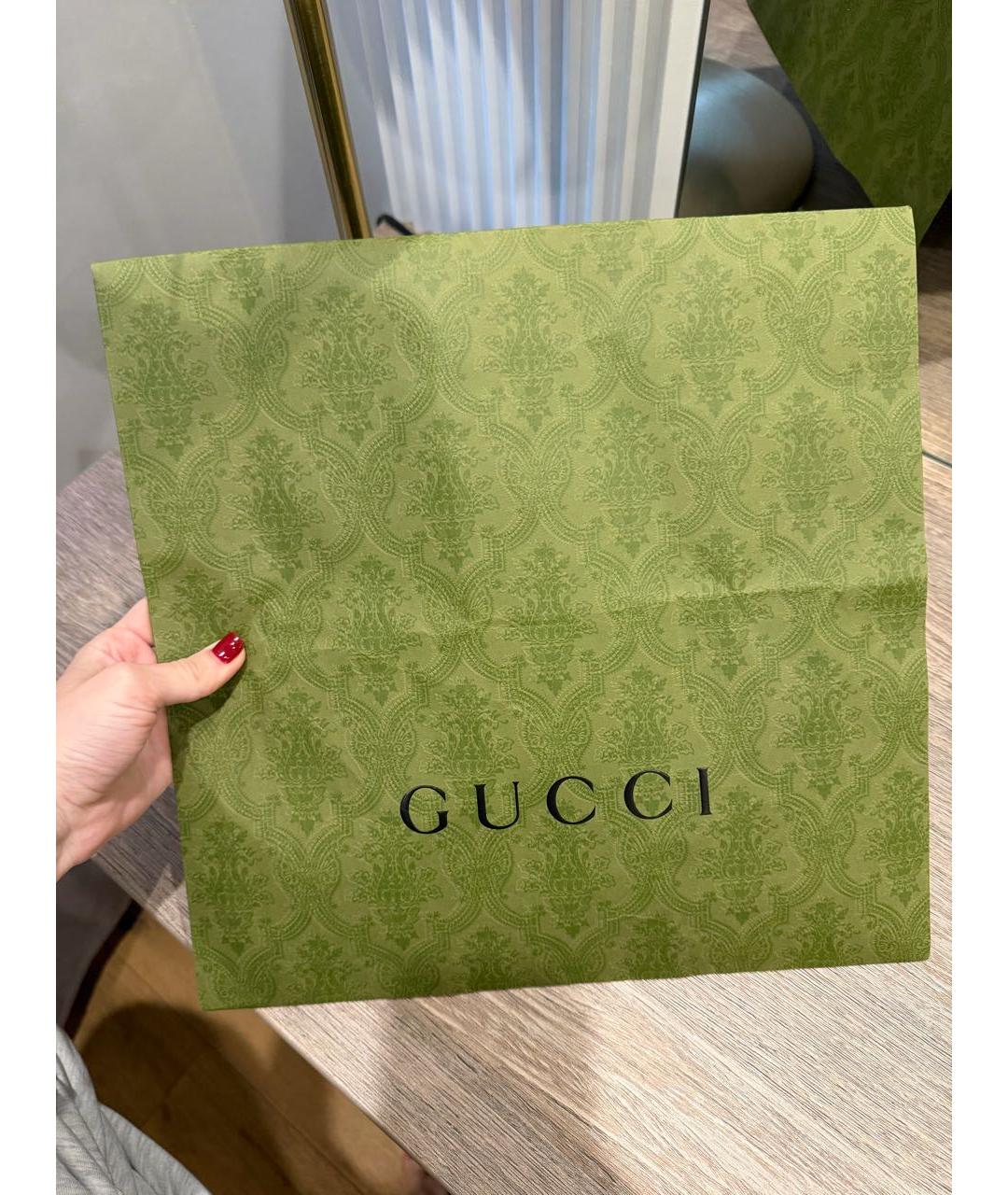 GUCCI Белый шерстяной шарф, фото 8