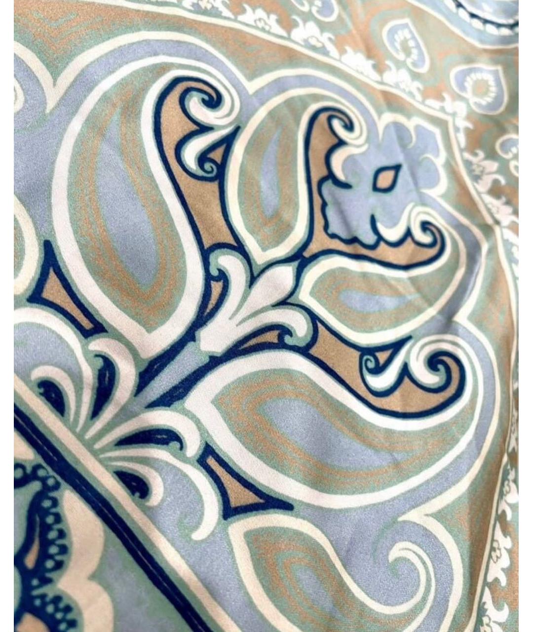 ELEVENTY Голубые вискозные прямые брюки, фото 6