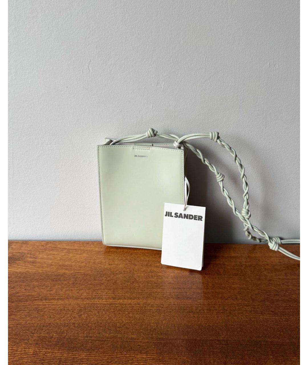 JIL SANDER Салатовая кожаная сумка через плечо, фото 2